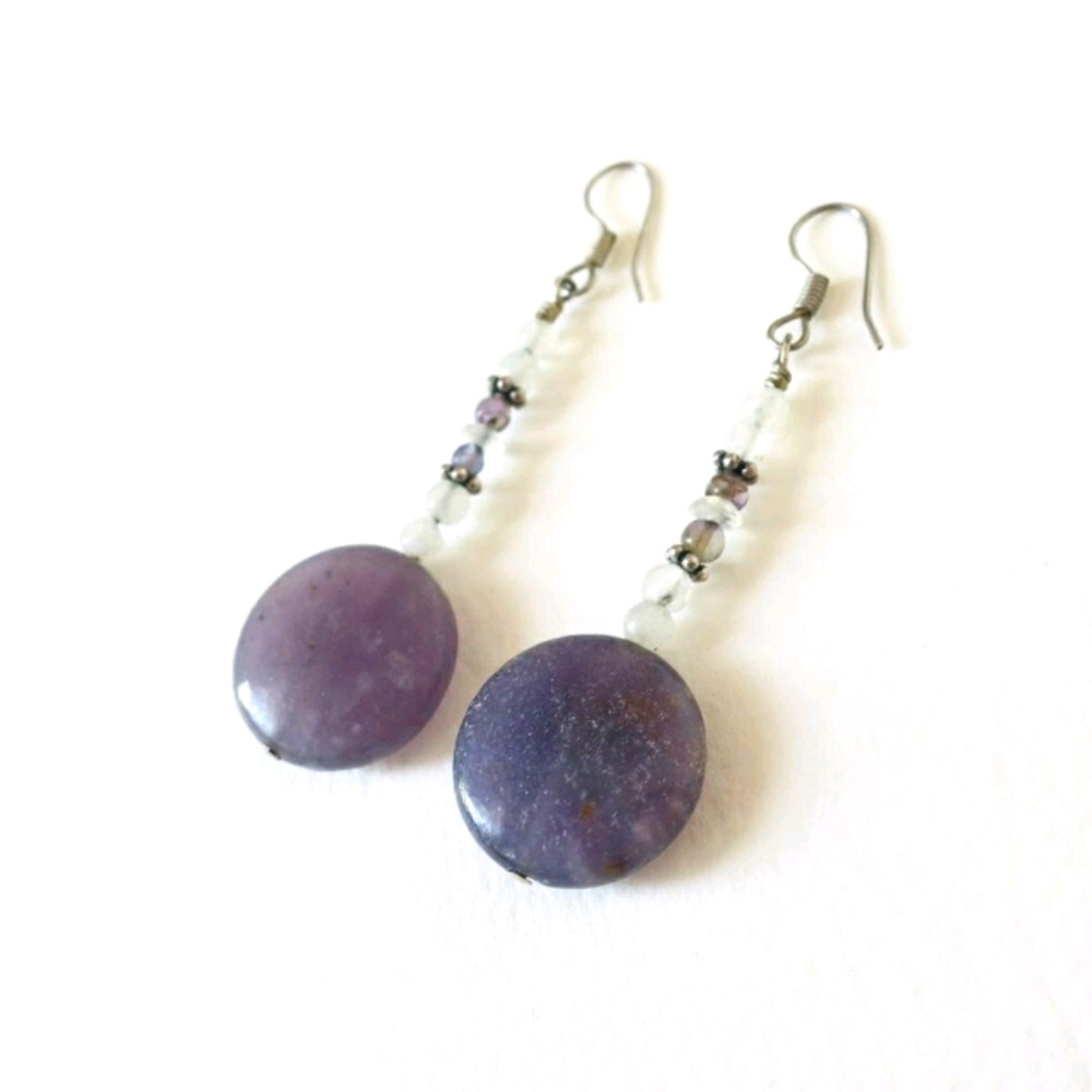 💜 Amethyst Dangle Earrings